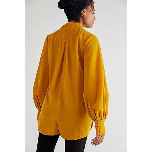 Free People Mustard Yellow Jumpsuit - Picture 2 of 6